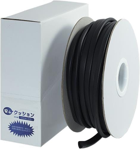 カーボーイ クッションガード(挟み込型)黒 9x11mm/30m EA983FE-50B 4548745965858【別送品】