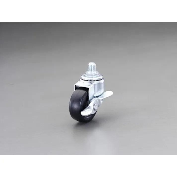 ナンシン 50mm キャスタ-(自在金具・ねじ式・ブレーキ付) EA986PT-132 4548745977394(CDC)【別送品】