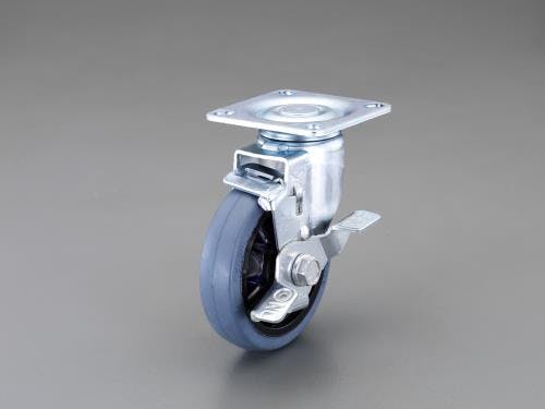 ナンシン キャスター(自在金具・微音・ブレーキ付) 125mm EA986PT-161 4548745978094【別送品】