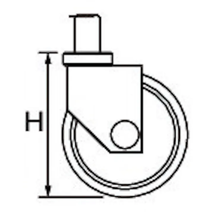 ナンシン キャスター(自在金具・微音・ねじ付) 75mm EA986PT-181 4548745978773【別送品】
