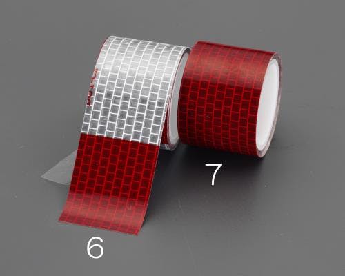 ハイレベル反射テープ(赤/白) 38mmx1.2m EA983GR-6 4548745987980【別送品】