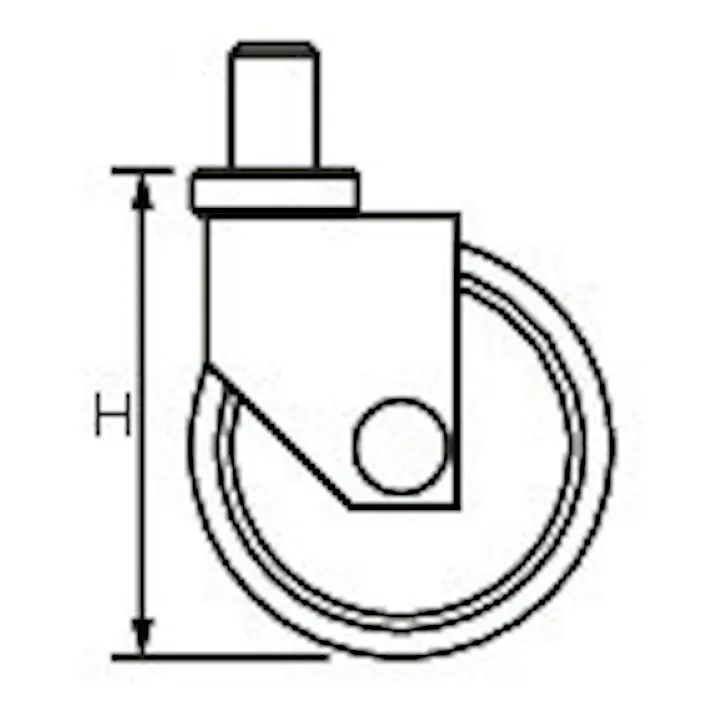 キャスター(自在金具・ねじ式) 50mm/M10 EA986HV-1 4548745993097【別送品】