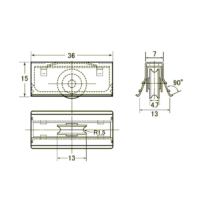 戸車(アミ戸用/2個) 8-10mm EA986RJ-2 4548745993899【別送品】