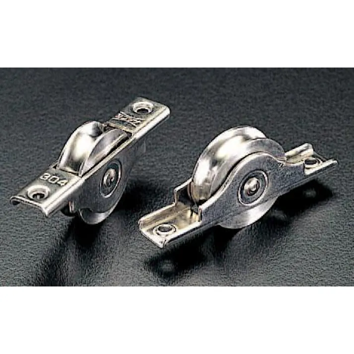 ESCO 50mm 戸車(丸溝・ステンレス製/2個) EA986RE-4 4548745994957(CDC)【別送品】