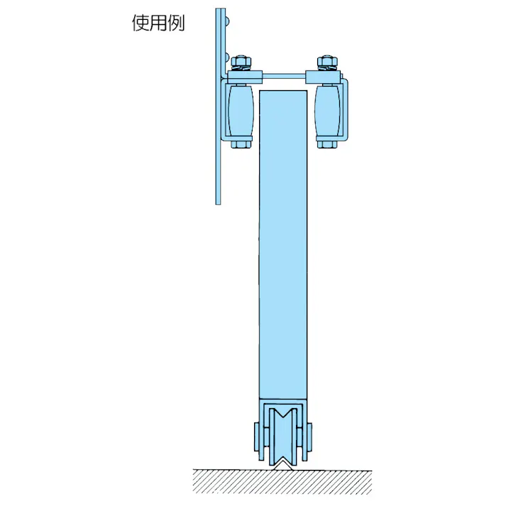 ヤボシ ガイドローラー(門扉用/2個) 17~60mm EA986RC-3 4548745999419【別送品】