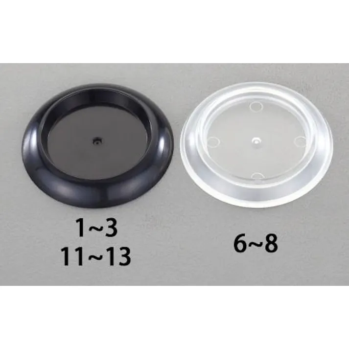 東信製作所(トーシン) 60.0mm 滑り止ゴムシート付キャスター受け皿(黒/4個) EA986TS-11 4550061015599(CDC)【別送品】