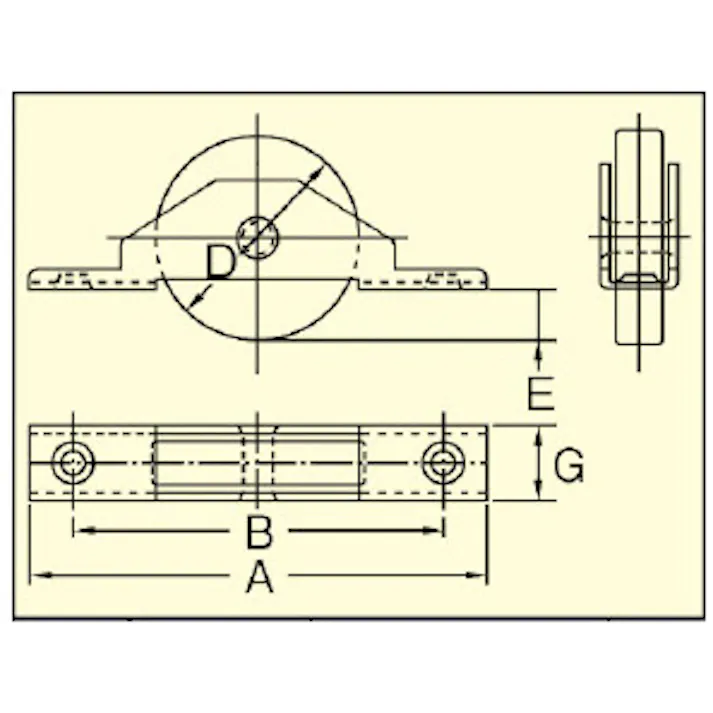 戸車(平型・ステンレス製) 36mm/50kg EA986RY-37 4550061032756【別送品】