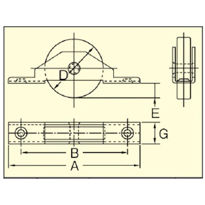 戸車(平型・ステンレス製) 30mm/30kg EA986RY-36 4550061040546【別送品】