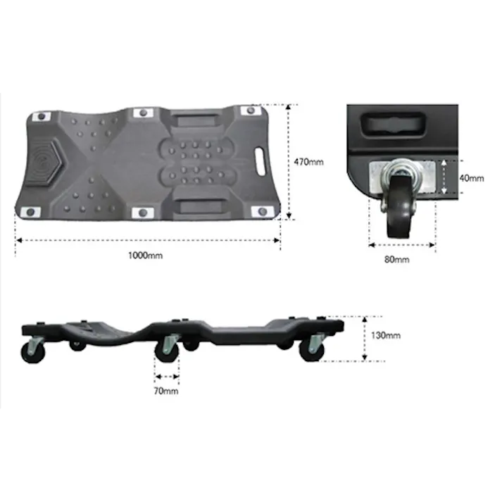 サービスクリーパー(寝板) 1000x470x130mm EA986EC-70 4550061042588【別送品】