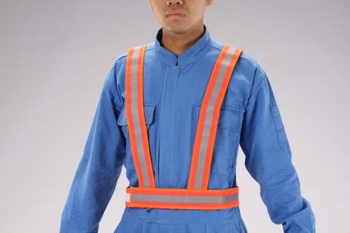 ミズケイ 安全ベスト(防炎加工/オレンジ) EA983R-242 4550061060254【別送品】