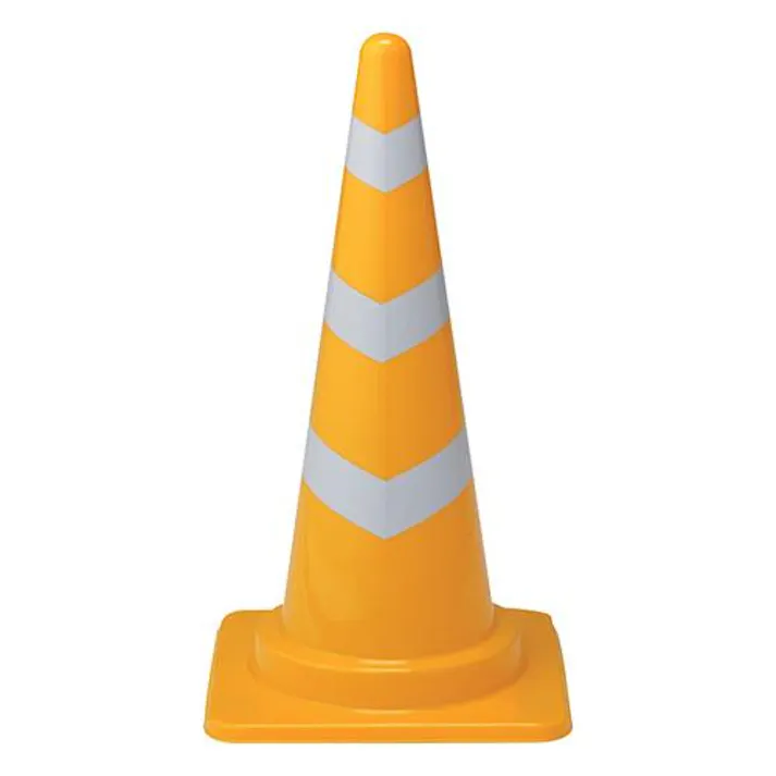 ESCO 380x380x700mm コーン(黄/反射有/10本) EA983FT-712 4550061076637(CDC)【別送品】