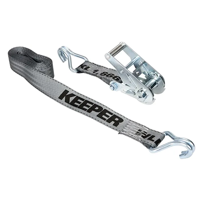 ベルト荷締機(ラチェット式/グレー) 750kg/45mmx4.6m EA982BB-15B 4550061083888【別送品】