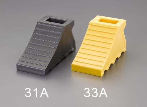 ESCO  110x235x125mm タイヤストッパー(黒) EA984VA-31A 4550061085424(CDC)【別送品】