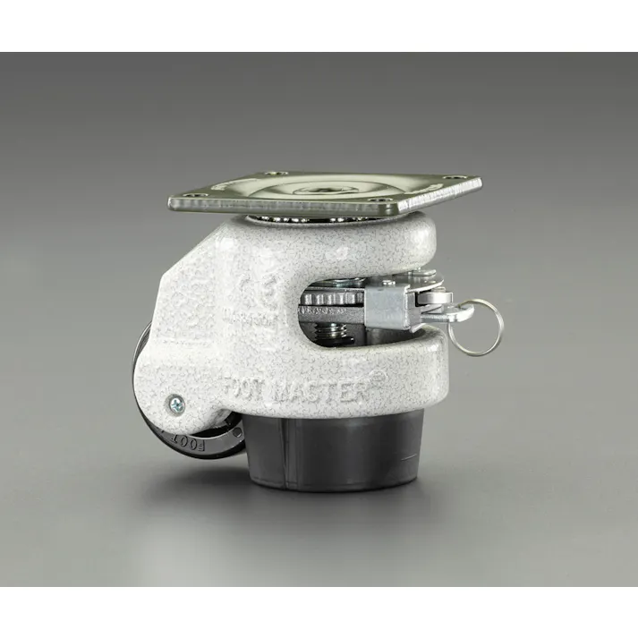 ユーエイキャスター レベリングキャスター(ブレーキ付/ラチェット式) 63mm/500kg EA986TL-22 4550061162682【別送品】