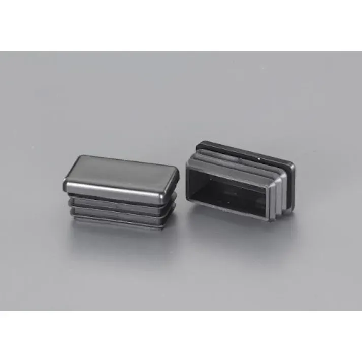 ESCO 40x 20mm 角型保護キャップ(クロ/4個) EA983FP-92 4550061191330(CDC)【別送品】