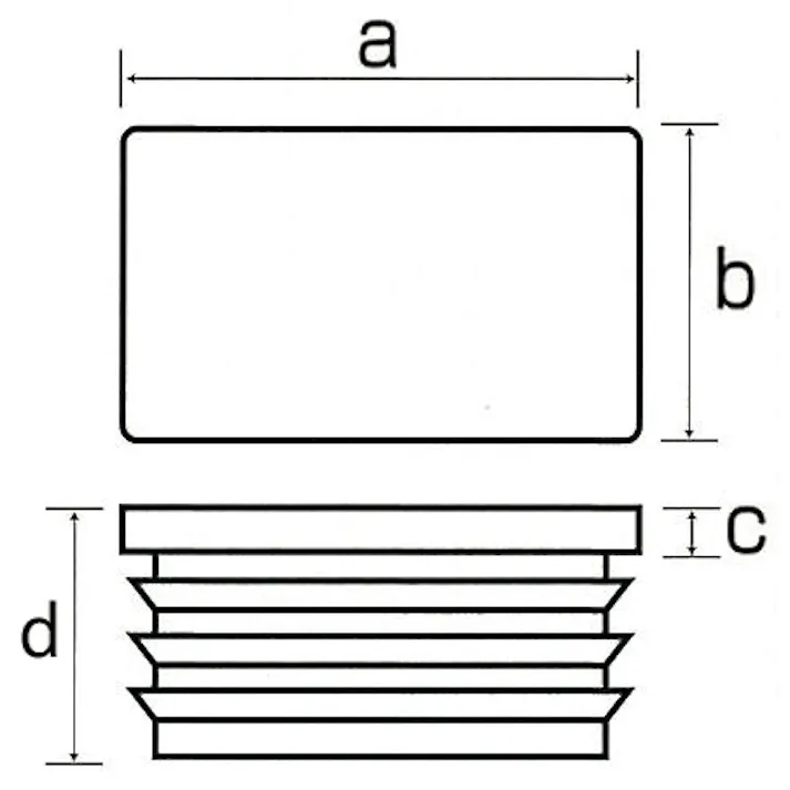 ESCO 40x 20mm 角型保護キャップ(クロ/4個) EA983FP-92 4550061191330(CDC)【別送品】