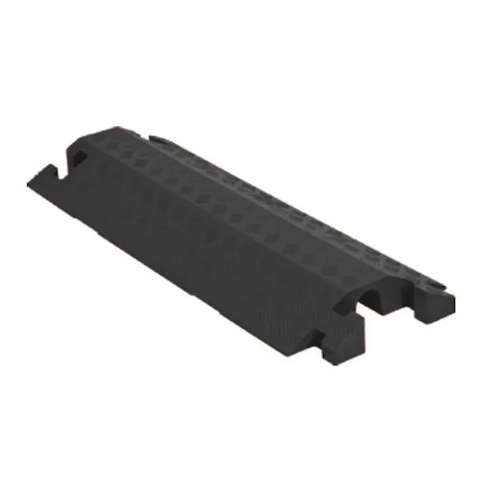 ESCO 914x362x76mm ケーブルプロテクター(下スリット/黒) EA983PD-6 4550061194249(CDC)【別送品】