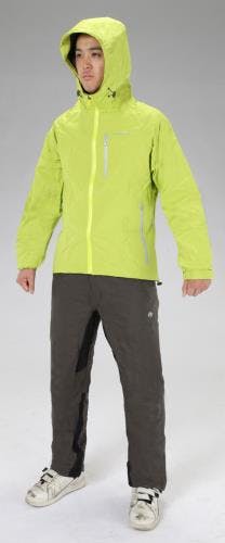 キャプテンスタッグ 透湿型レインウェアー(グリーン) [M] EA996XC-21 4550061215968【別送品】