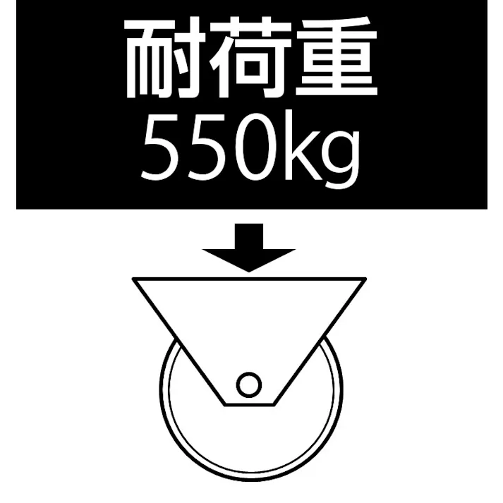 ESCO 160mm キャスター(自在金具) EA986KH-53 4550061222799(CDC)【別送品】