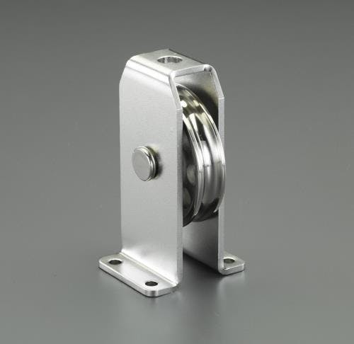 縦型固定滑車(ステンレス製) 57mm EA987SR-63 4550061231432【別送品】