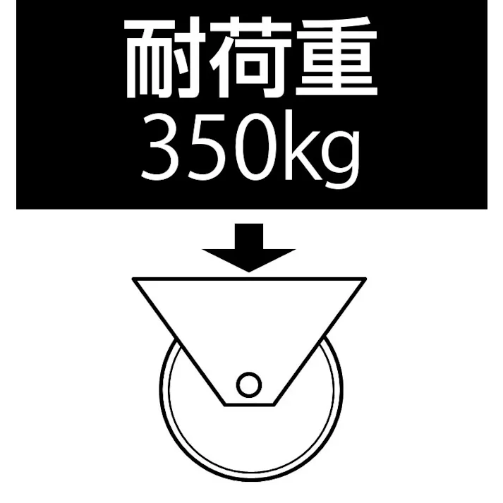 ESCO 160mm キャスター(固定金具・帯電防止) EA986HE-3 4550061235751(CDC)【別送品】
