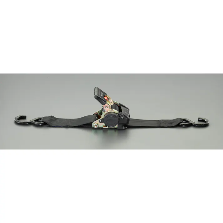 ベルト荷締機(自動巻取式) 25mmx1.8m/300kg EA982AA-11 4550061237113【別送品】