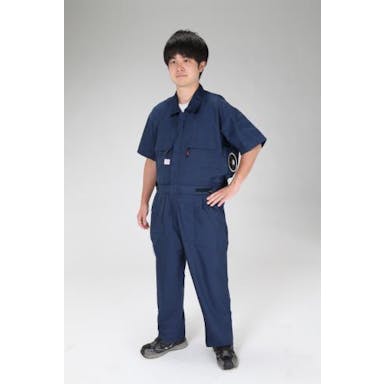 ESCO  [3L] 空調継ぎ作業服(本体のみ/半袖ネイビー) EA996AM-4 4550061301029(CDC)【別送品】