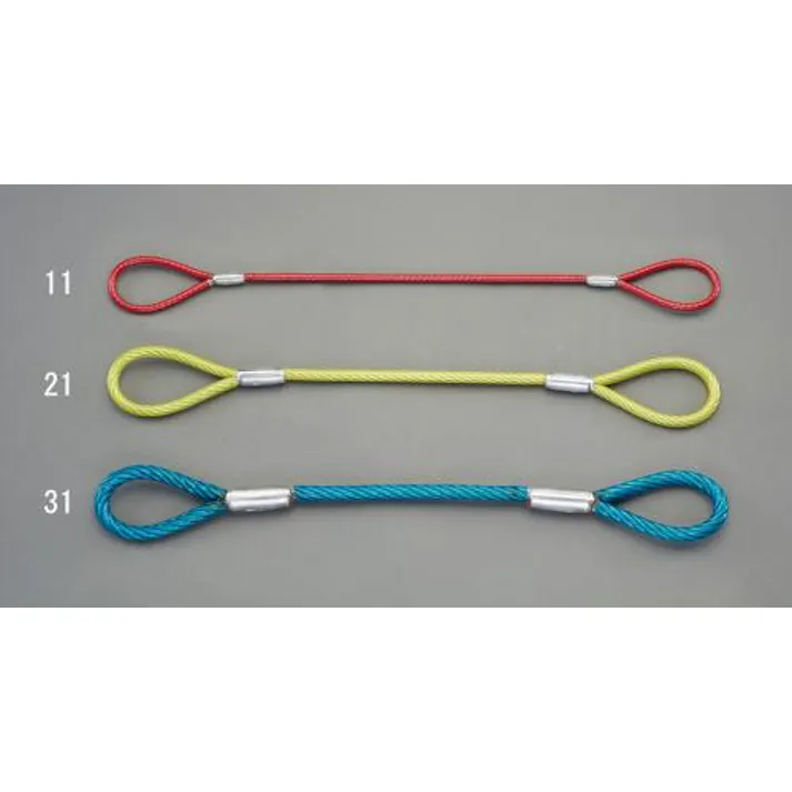 ESCO 9mmx2.0m 被覆付ワイヤースリング(黄) EA981WB-23 4550061392652(CDC)【別送品】