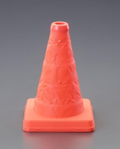 ESCO  130x130x200mm カラーコーン(伸縮式･オレンジ) EA983FT-201 4550061394717(CDC)【別送品】