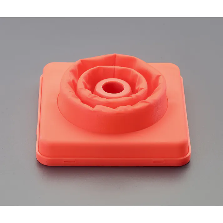 ESCO 130x130x200mm カラーコーン(伸縮式・蛍光イエロー) EA983FT-203 4550061394731(CDC)【別送品】