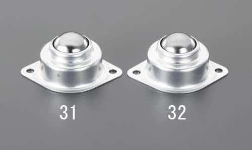 ボールキャスター(ゴミ抜け付)[スチール製] 69x31mm EA986S-31 4550061395431【別送品】