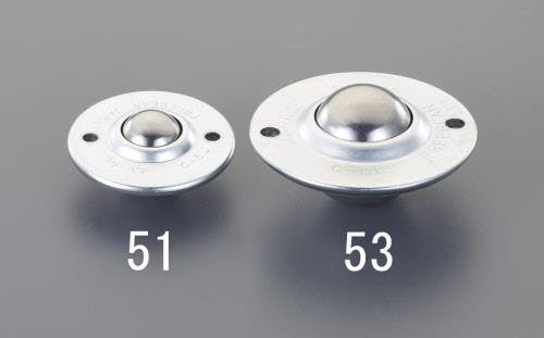 ボールキャスター[スチール製] 55.5x29.8mm EA986S-52 4550061395509【別送品】