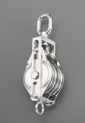 リング付滑車[ワイヤー用](ステンレス製/2車) 133.3mm EA987SP-8W 4550061396315【別送品】