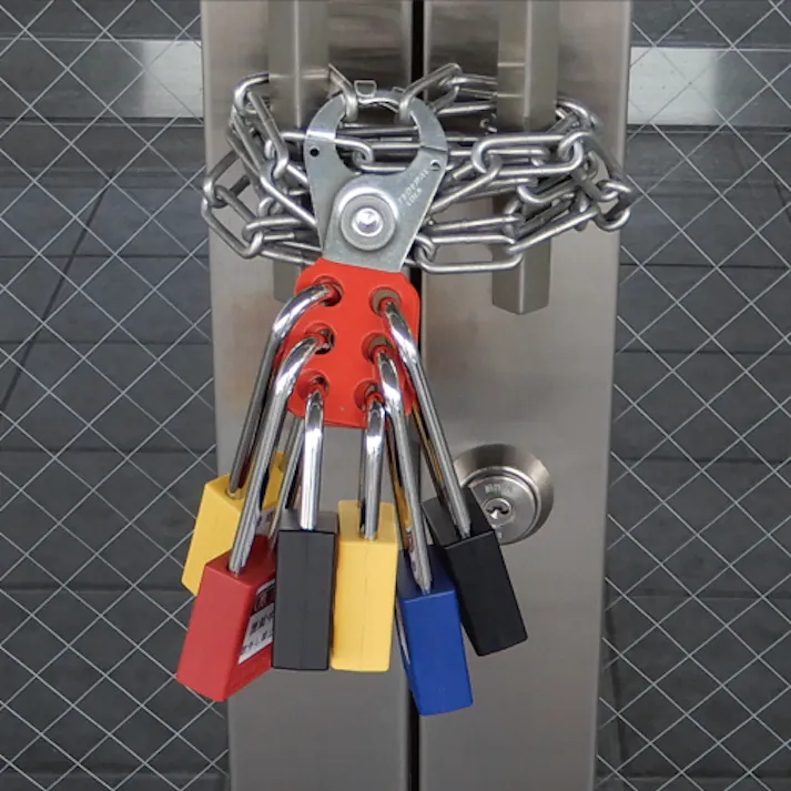 ESCO 38mm 南京錠(ロックアウト用・吊長/黄) EA983TB-52 4550061437568(CDC)【別送品】