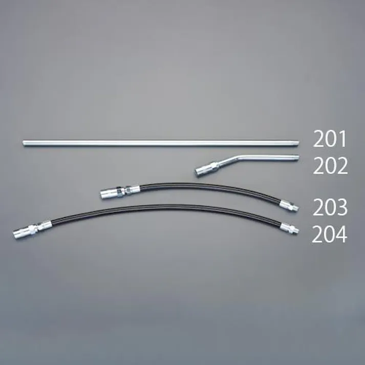 ESCO 170mm/R1/8" グリースポンプ用オフセットノズル EA991CR-202 4550061464885(CDC)【別送品】