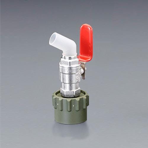 ミヤサカ工業 ペール缶・一斗缶用コック(真鍮製/赤) φ50mm EA991JW-31 4550061504185【別送品】