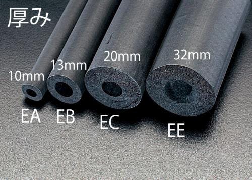 断熱チューブ(4本) 16mmx2m/6mm厚 EA997E-16 4550061509708【別送品】
