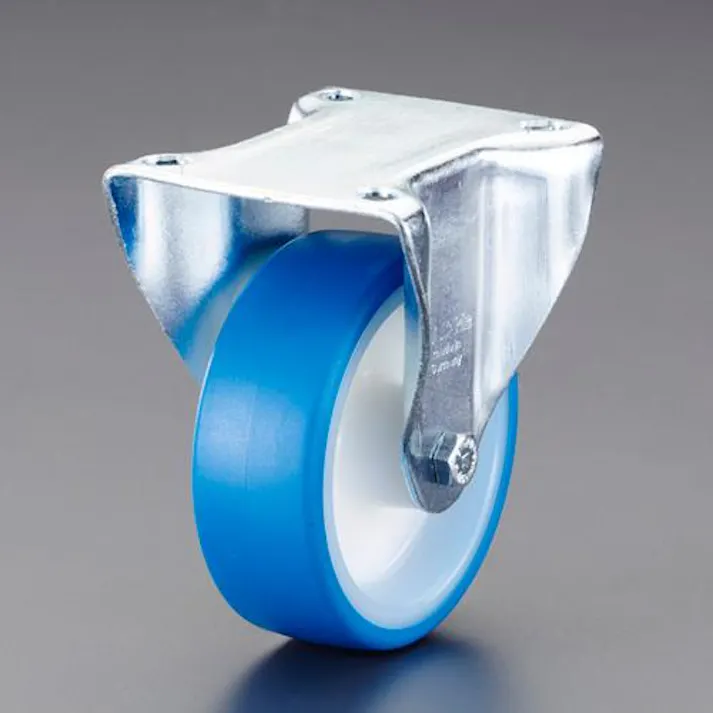 ESCO 200mm キャスター(固定金具/静音快適型) EA986KA-84 4550061534595(CDC)【別送品】