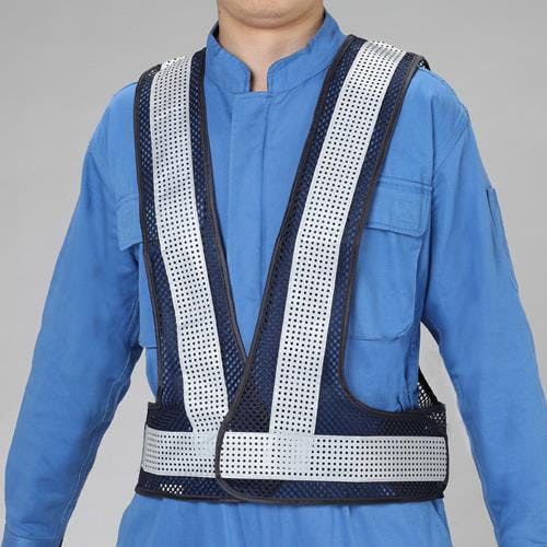 安全ベスト(紺/シルバー・軽量タイプ) EA983R-502 4550061536100【別送品】