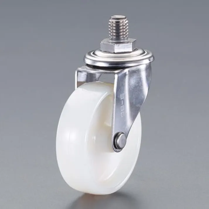 ナンシン 75mm キャスター(自在金具・ネジ式・ステンレス製) EA986PT-803 4550061548189(CDC)【別送品】