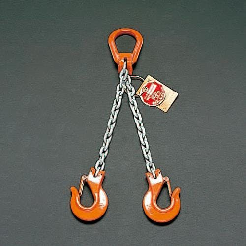 スリングチェーン(2本懸け) 1.7tonx2.0m EA981VT-26 4550061549438【別送品】