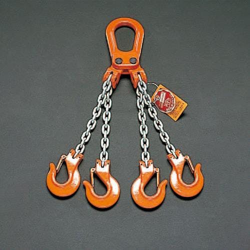 スリングチェーン(4本懸け) 1.2tonx3.0m EA981VX-24 4550061550274【別送品】