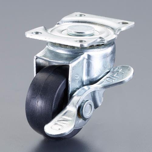 ナンシン キャスター(自在金具付・ブレーキ付) 40mm EA986PT-321 4550061550861【別送品】