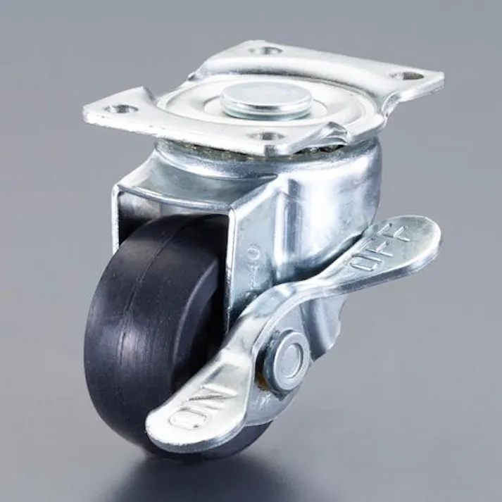 ナンシン 50mm キャスター(自在金具付・ブレーキ付) EA986PT-322 4550061551578(CDC)【別送品】