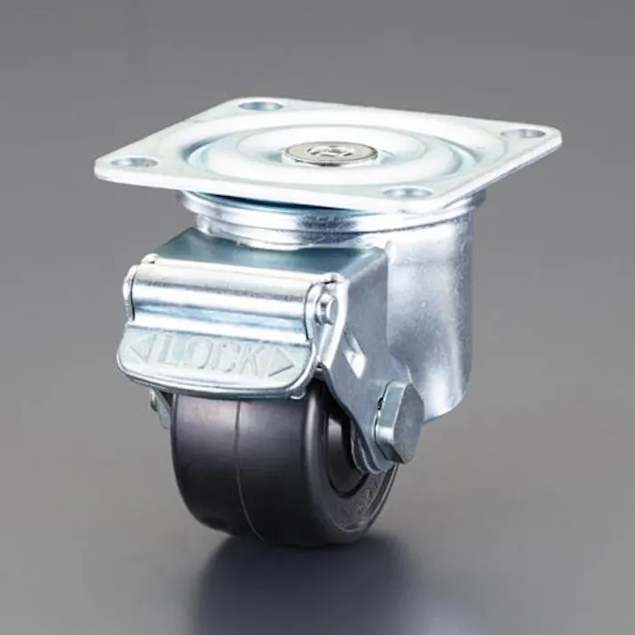 ナンシン 65mm キャスター(自在金具・低床重荷重・ブレーキ付) EA986PR-22 4550061589762(CDC)【別送品】