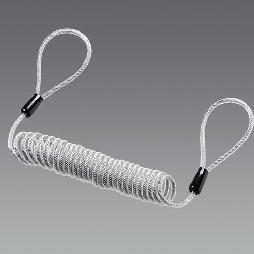 サンワサプライ セキュリティワイヤー(ビニールコート) φ3.5mmx0.3-1.0m EA983TS-281 4550061590294【別送品】