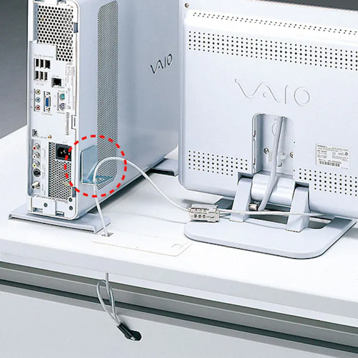 サンワサプライ セキュリティロック(粘着タイプ) EA983TS-214 4550061590683(CDC)【別送品】