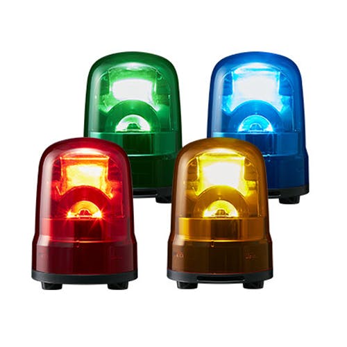 パトライト(PATLITE) LED回転灯(ブザー付/黄色) DC12～24V EA983FS