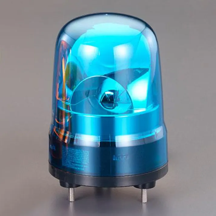 パトライト(PATLITE) DC12~24V LED回転灯(青色) EA983FS-124BA 4550061611500(CDC)【別送品】