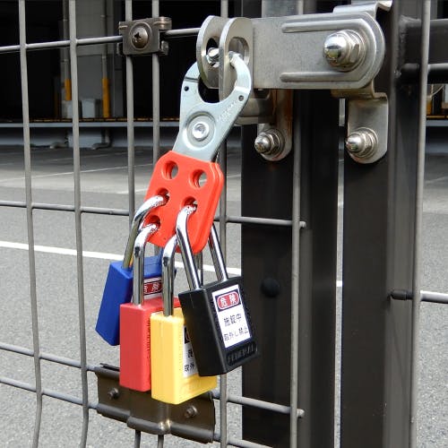 ESCO 38mm 南京錠(ロックアウト用/紫) EA983TB-37 4550061620588